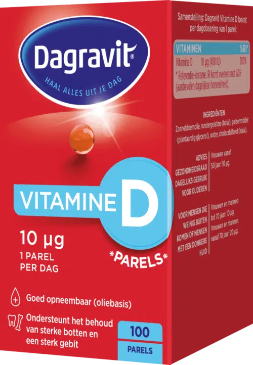 Vitamine D pearls 400IU 100 stuks Dagravit