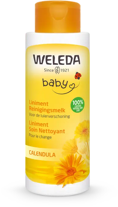 Calendula liniment reinigingsmelk vegan 400 ml Weleda