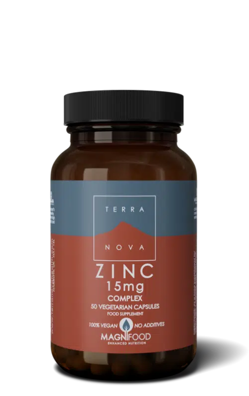 Zinc 15 mg complex 50 vegi-capsules Terranova