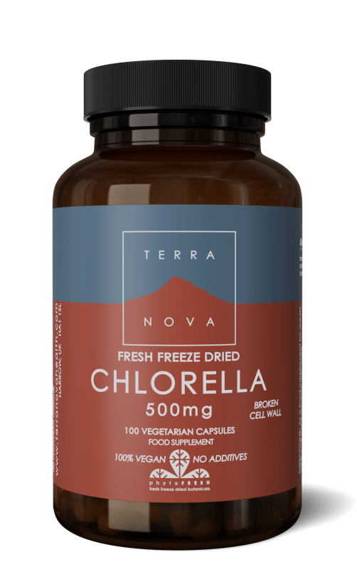Chlorella 500 mg 100 capsules Terranova