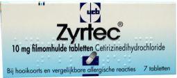 Zyrtec 7 tabetten