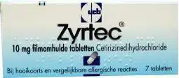 Zyrtec 7 tabetten