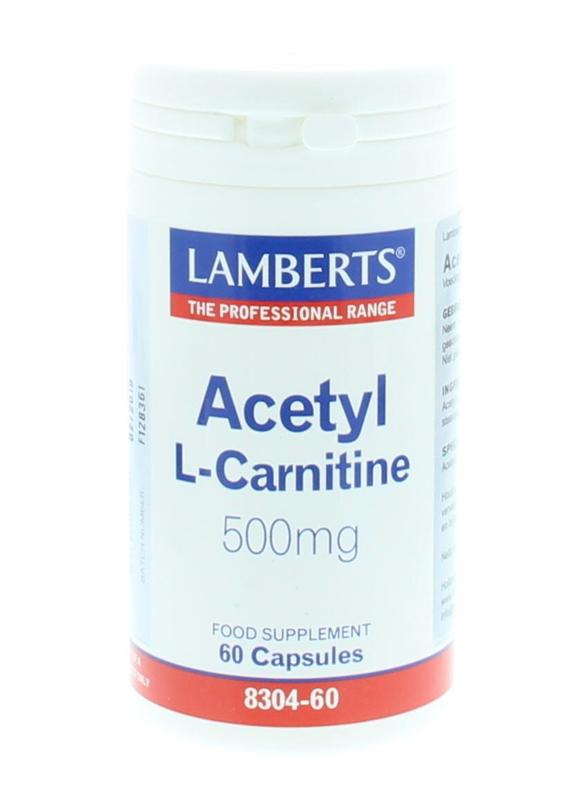 Acetyl l-carnitine 500 mg 60 capsules Lamberts