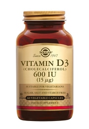 Vit D3 600 iu 120 capsules Solgar