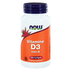 Vitamine D3 1000IE 180 softgels NOW