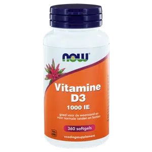 Vitamine D3 1000IE 360 softgels NOW