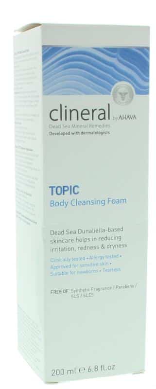 Clineral topic body cleansing foam 200 ml Ahava