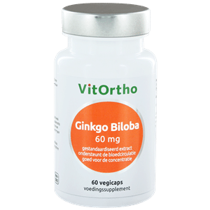 Ginkgo biloba extract 60 mg 60 vegi-caps Vitortho