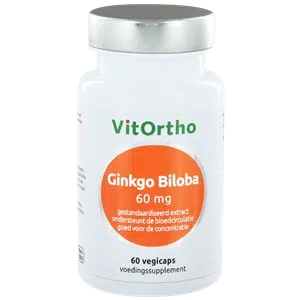 Ginkgo biloba extract 60 mg 60 vegi-caps Vitortho