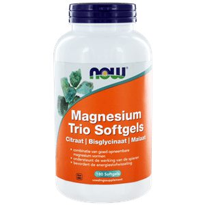 Magnesium trio softgels 180 softgels NOW