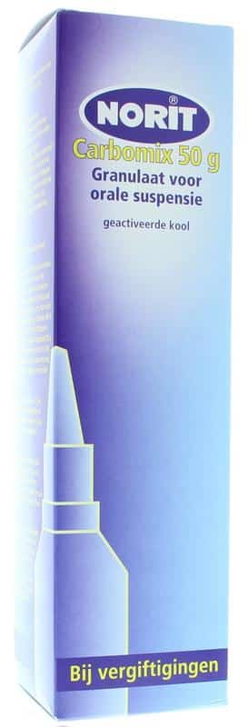 Norit carbomix 50 gram bij vergiftigingen
