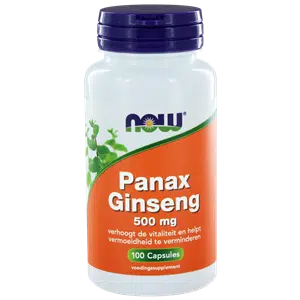 Panax ginseng 500 mg 100 vegi-caps NOW