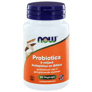 Probioticapsules 8 miljard acidophilus en bifidus 60 capsules NOW