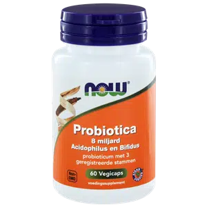 Probioticapsules 8 miljard acidophilus en bifidus 60 capsules NOW