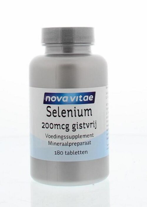 Selenium 200 mcg gistvrij 180 stuk Nova Vitae