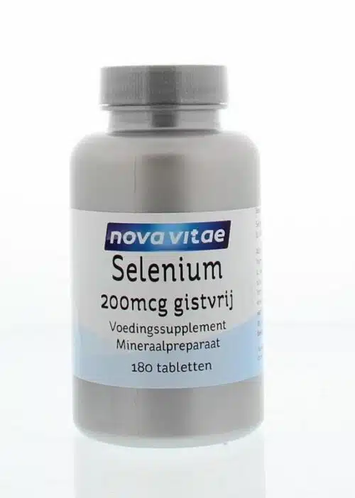 Selenium 200 mcg gistvrij 180 stuk Nova Vitae