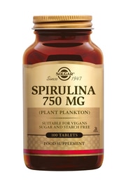 Spirulina 750mg 100 tabletten Solgar