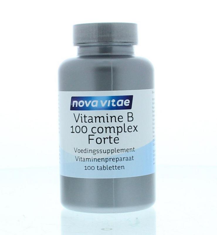 Vit B100 complex 100 tabletten Nova Vitae