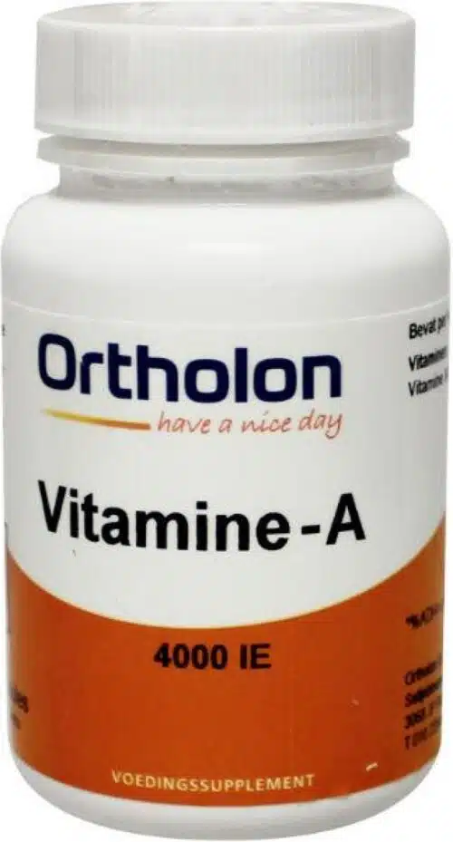 Vitamine A 4000IE 60 capsules Ortholon