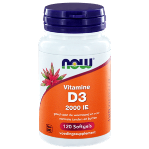 Vitamine D3 2000IE 120 softgels NOW