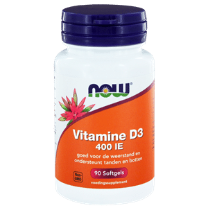 Vitamine D3 400IE 90 softgels NOW