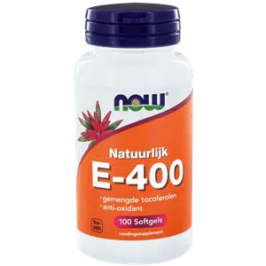 Vitamine E-400 gemengde tocoferolen 100 softgels NOW
