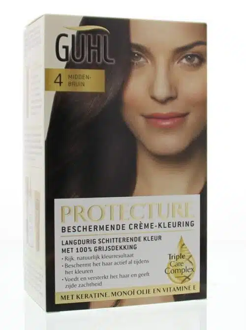 Beschermende cremekleur 4 middenbruin 1 set Guhl