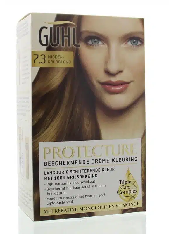 Beschermende cremekleur 7.3 mid goudblond 1 set Guhl