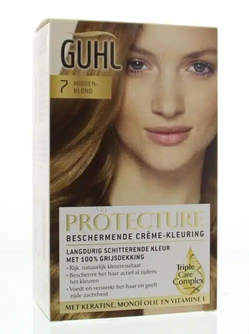 Beschermende cremekleur 7 midblond 1 set Guhl