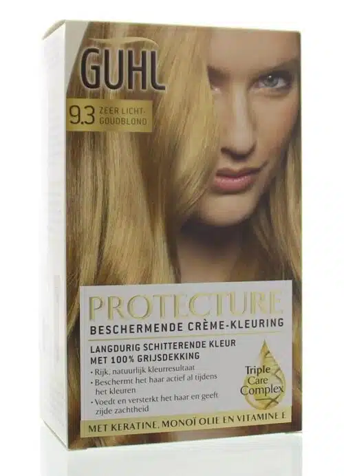 Beschermende cremekleur 9.3 zr licht goudblond 1 set Guhl