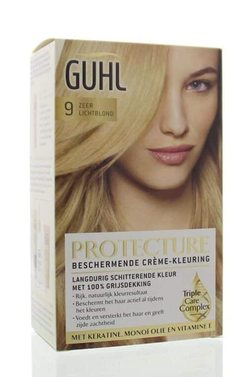 Beschermende cremekleur 9 zeer lichtblond 1 set Guhl