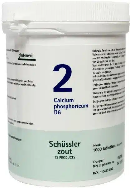 Calcium phosphoricum 2 D6 Schussler 1000 tabletten Pfluger
