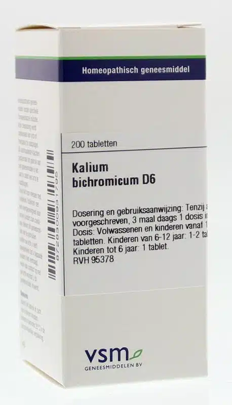 Kalium bichromicum D6 200 tabletten VSM