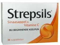 Strepsils Sinasappel & Vit. C 24 stuks
