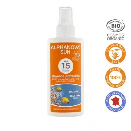 Sun spray SPF15 bio 125 ml Alphanova Sun