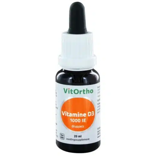 Vitamine D3 1000IE druppels 20 ml Vitortho