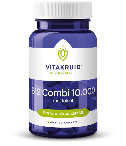B12 Combi 10.000 met folaat 60 tabletten Vitakruid