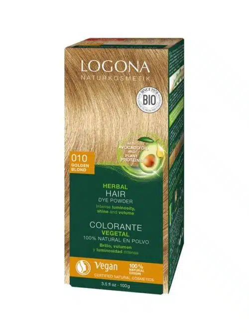 Haarkleuring 010 goudblond 100 gram Logona