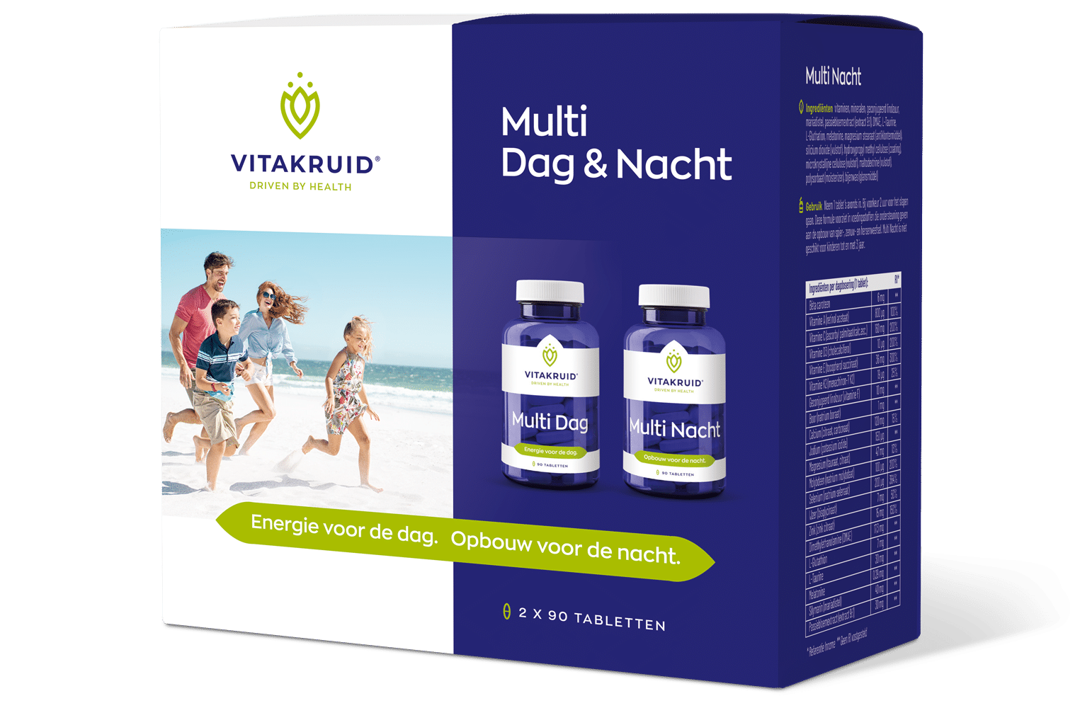 Multi dag & nacht 2 x 90 tabletten 2x90 stuks Vitakruid