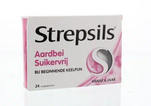 Strepsils Aardbei 24 stuks