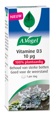 Vitamine D3 10 ug 100 tabletten Vogel