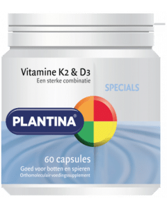 Vitamine K2 en D3 60 capsules Plantina
