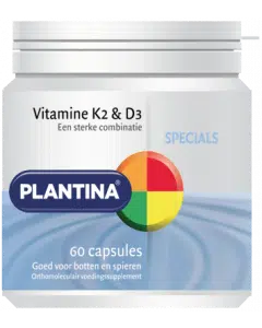 Vitamine K2 en D3 60 capsules Plantina