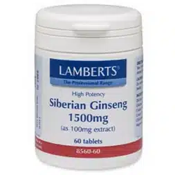 Ginseng Siberisch 1500 mg 60 tabletten Lamberts