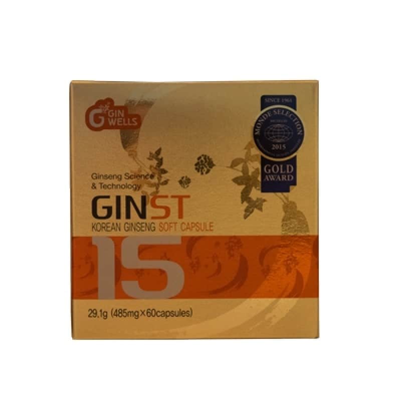 Ginst15 Korean ginseng soft capsules 60 capsules Ilhwa