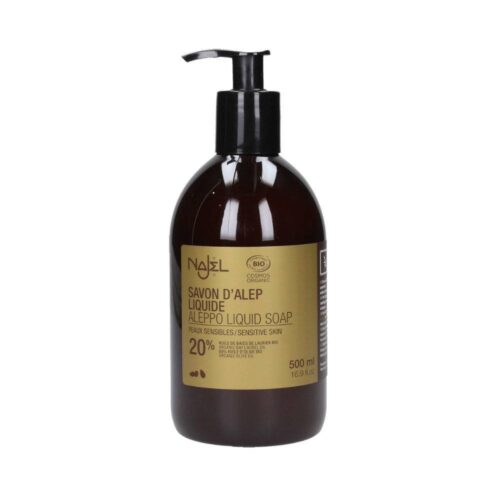 Aleppo zeep vloeibaar pompflacon bio 500 ml Najel