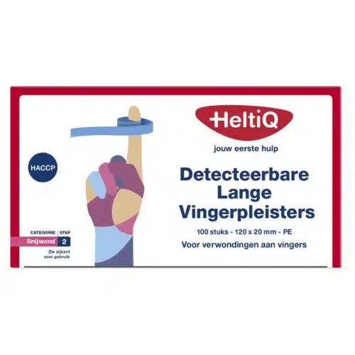 Detect vingerpleister lang PE 120 x 20 100st Heltiq