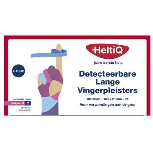 Detect vingerpleister lang PE 180 x 20 100st Heltiq