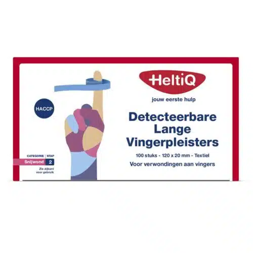 Detect vingerpleister lang textiel 120 x 20 100st Heltiq