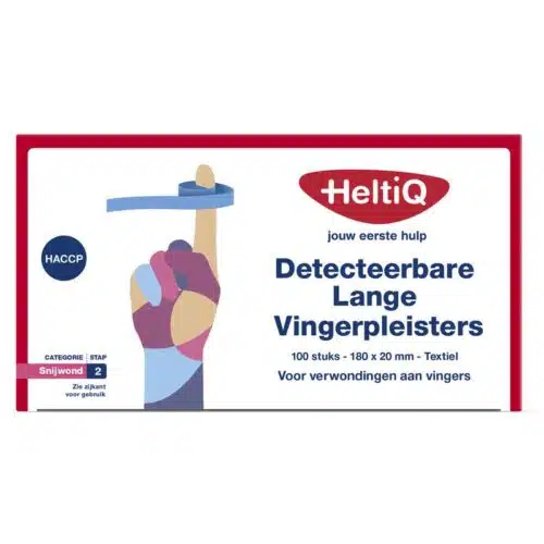 Detect vingerpleister lang textiel 180 x 20 100st Heltiq
